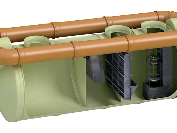 Light Liquid Separator With Bypass G-h Grp Horizontal Version 276122