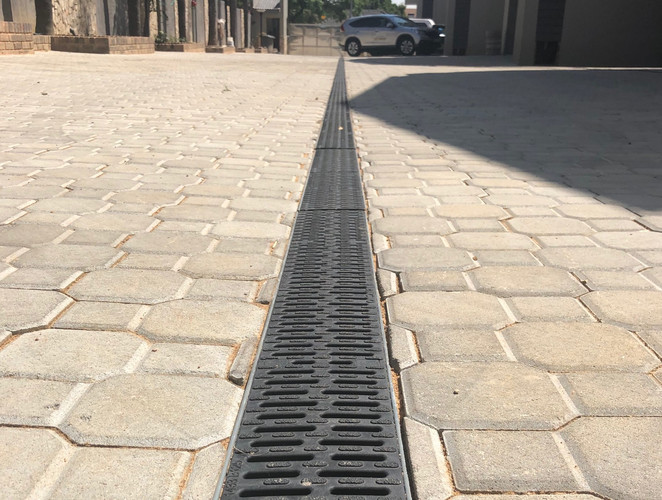 ACO Mulitline V100 with Composite grating, Albert Street Residential apartments, Pretoria