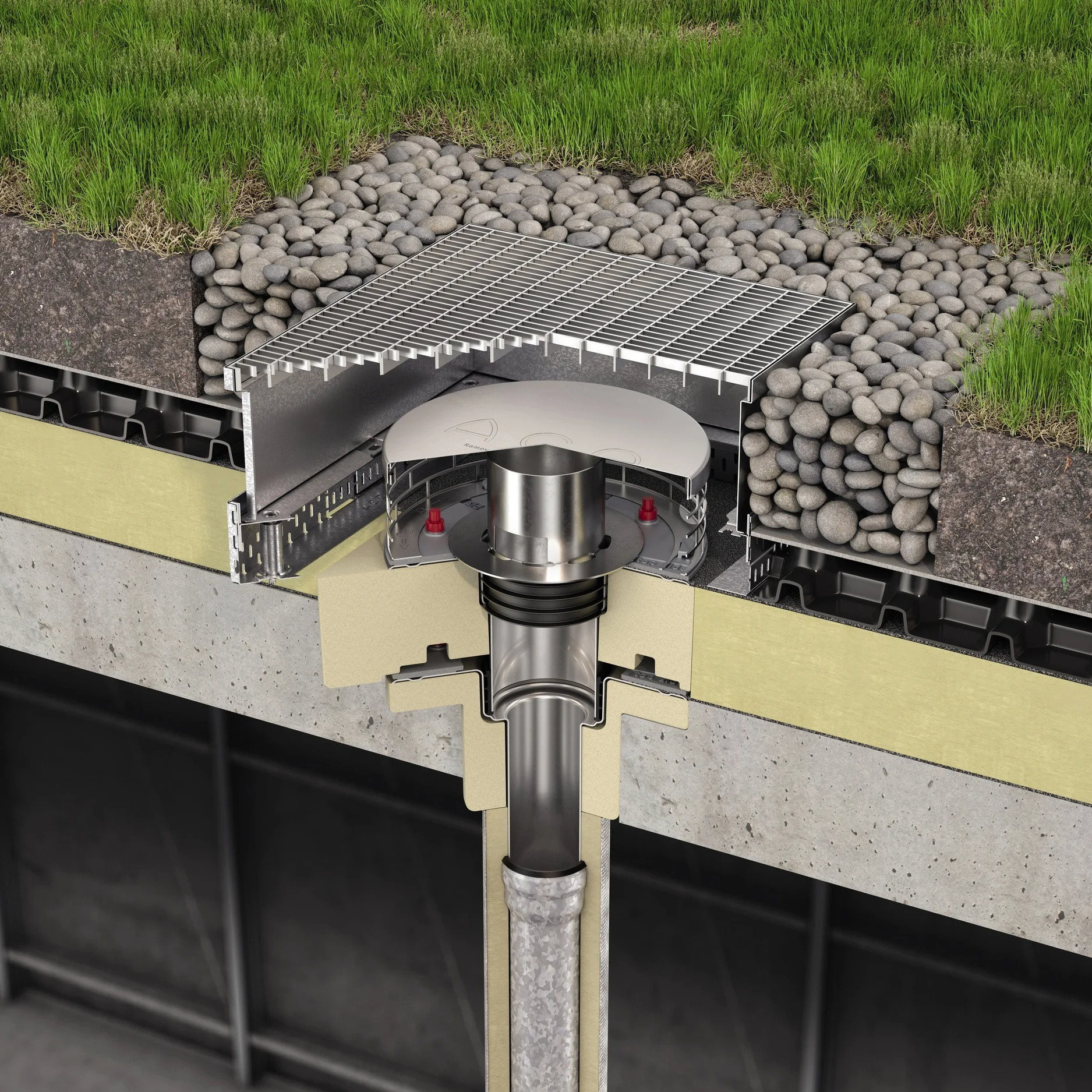ACO Roof Drain and 
Pipes
