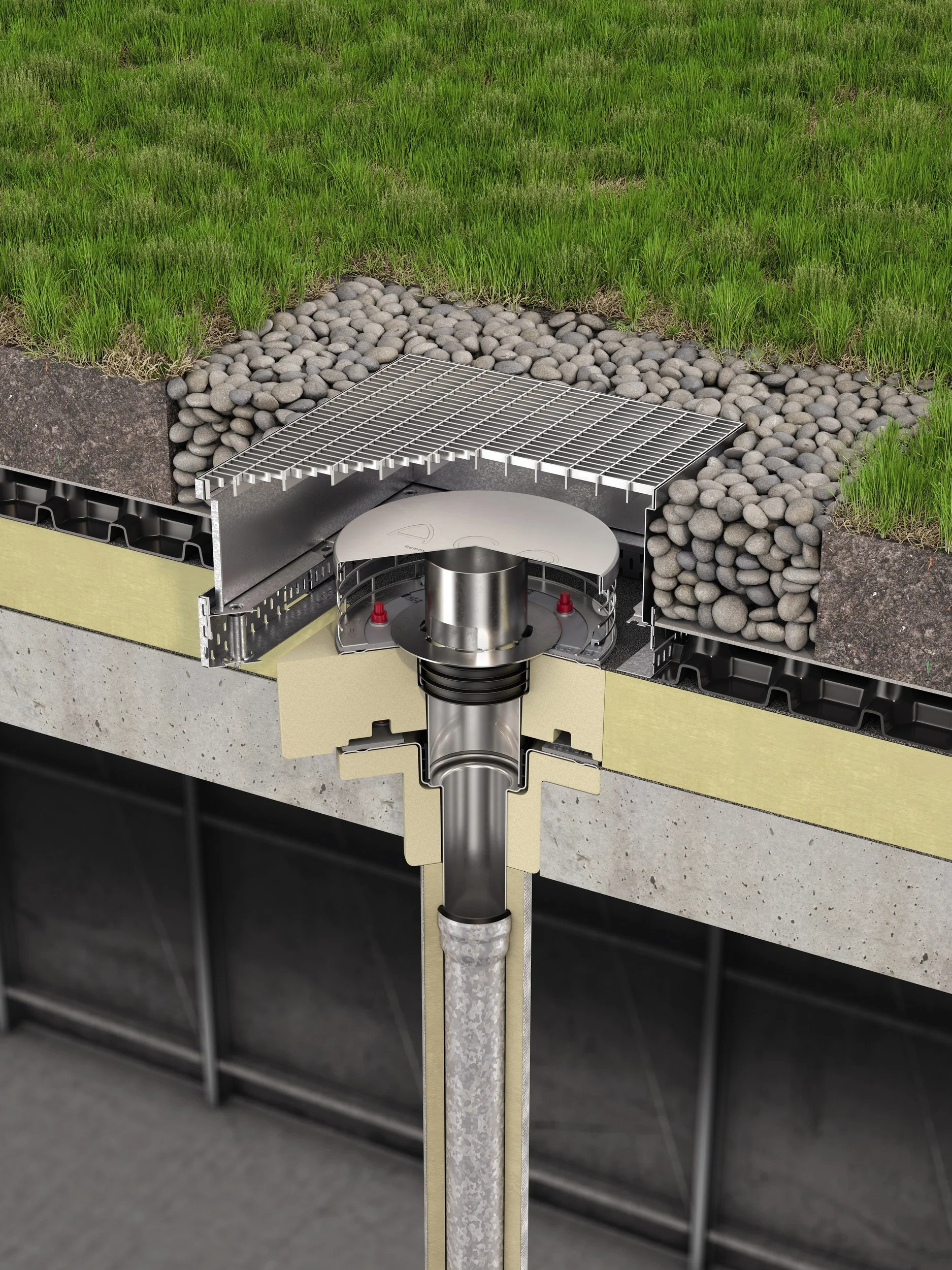 ACO Roof Drain and 
Pipes