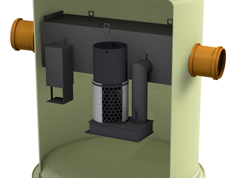 Light Liquid Separator With Bypass G Grp Vertical Version 276128