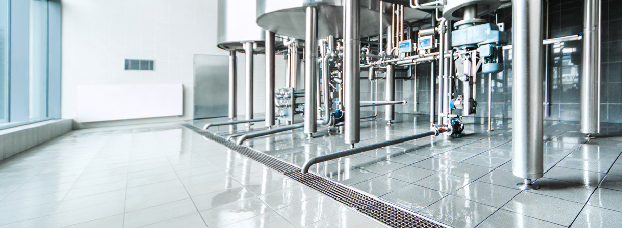 Read more about our Drainage systems for Food & Beverage facilities