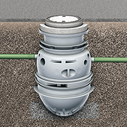 Grease separator for below ground installation